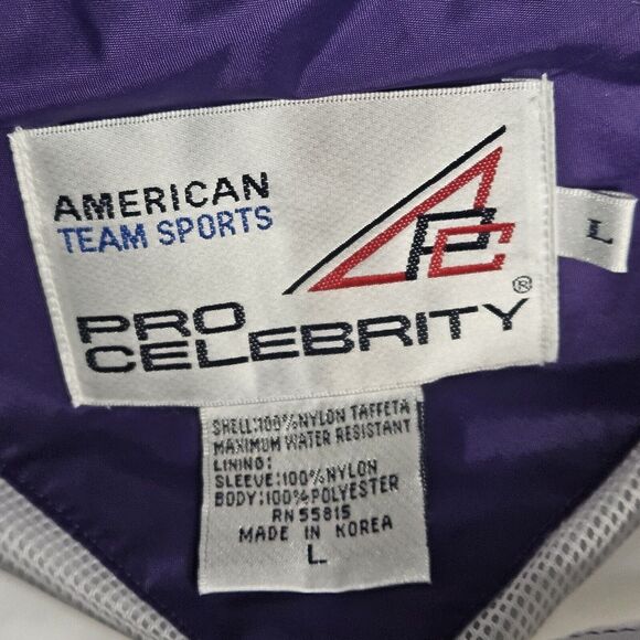 Vintage Pro Celebrity Windbreaker Jacket Mens Large American Team Retro 90s - Picture 4 of 7
